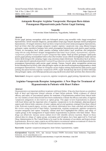 Antagonis Reseptor Arginine Vasopressin