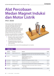 Alat Percobaan Medan Magnet Induksi dan Motor