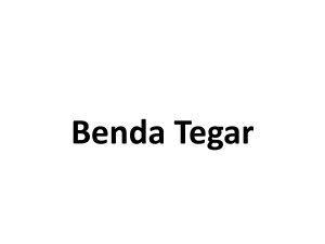 Benda Tegar - FMIPA Personal Blogs
