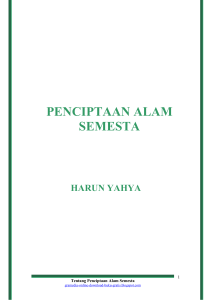 PENCIPTAAN ALAM SEMESTA