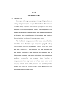 BAB II TINJAUAN PUSTAKA A. Landasan Teori Banyak para ahli