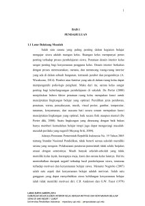 1 BAB 1 PENDAHULUAN 1.1 Latar Belakang Masalah Salah satu