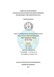 i PEMBUATAN SISTEM INFORMASI LAPORAN HASIL