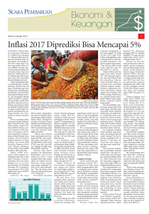 Inflasi 2017 Diprediksi Bisa Mencapai 5%