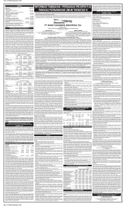 INFORMASI TAMBAHAN / PERBAIKAN PROSPEKTUS RINGKAS