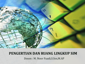 pengertian dan ruang lingkup sim