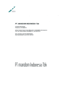 Untitled - Mandom Indonesia Tbk