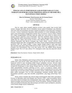perancangan portofolio saham perusahaan yang