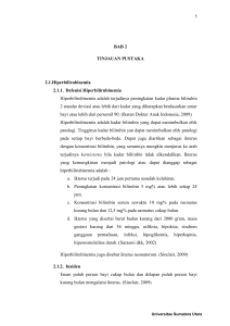 BAB 2 TINJAUAN PUSTAKA 2.1.Hiperbilirubinemia 2.1.1. Defenisi