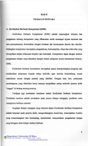 BABH ^ TINJAUAN PUSTAKA A. Kurikulum Berbasis Kompetensi