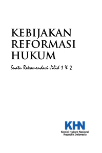 kebijakan reformasi hukum