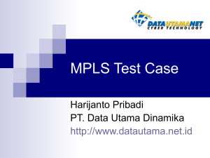 MPLS Test Case - MUM