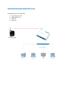 Setting Mikrotik Dengan Mobile WIFI LTE 4G