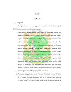 BAB IV PENUTUP 1. Kesimpulan Dari perumusan masalah yang