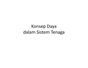 Konsep Daya dalam Sistem Tenaga