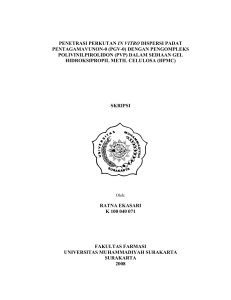 penetrasi perkutan in vitro dispersi padat pentagamavunon-0 (pgv-0)