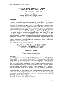 23 ANALISIS METODE ECONOMIC VALUE ADDED