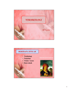 TOKSIKOLOGI