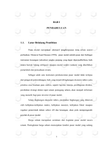 BAB I PENDAHULUAN 1.1. Latar Belakang