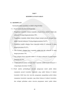 49 BAB V KESIMPULAN DAN SARAN 5.1 KESIMPULAN