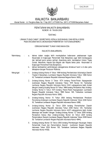 walikota banjarbaru - JDIH Kota Banjarbaru