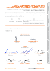 surat PernYataan dIreksI tentang Penandatanganan surat