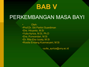 perkembangan masa bayi