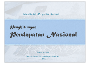 9. Penghitungan Pendapatan Nasional