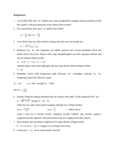 Rangkuman 1. Arus bolak balik (arus AC) adalah arus yang