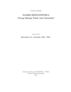 MA2082 BIOSTATISTIKA - FMIPA Personal Blogs