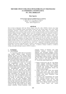 metode swot strategi pengembangan teknologi