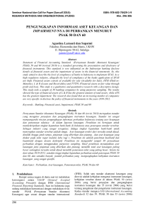 pengungkapan informasi aset keuangan dan impairment