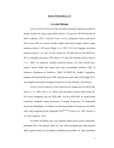 (CML) merupakan penyakit keganasan neoplasma