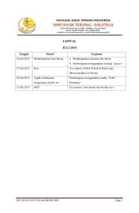 JADWAL JULI 2015