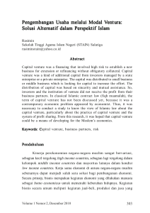 SET ISI Vol 1 No 2 CETAK.pmd - MUQTASID Jurnal Ekonomi dan