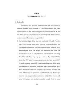 BAB VI KESIMPULAN DAN SARAN A