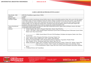 (PSE 001) Pendidikan Agama Islam