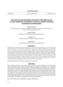 kawistara - jurnal UGM