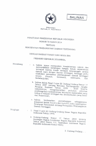 Menimbang Mengingat PERATURAN PEMERINTAH REPUBLIK