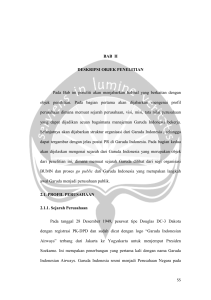 BAB II DESKRIPSI OBJEK PENELITIAN Pada Bab ini peneliti akan