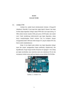 BAB II DASAR TEORI 2.1. Arduino UNO Arduino Uno adalah board