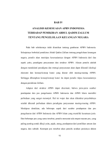 bab iv analisis kesesuaian apbn indonesia terhadap pemikiran