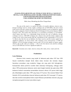 analisa pengaruh inflasi, tingkat suku bunga