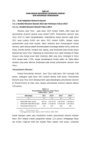 BAB III RANCANGAN KERANGKA EKONOMI DAERAH DAN