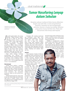 Tumor Nasofaring Lenyap dalam Sebulan