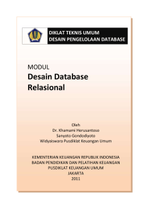 Desain Database Relasional