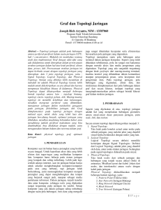 Graf dan Topologi Jaringan - Institut Teknologi Bandung