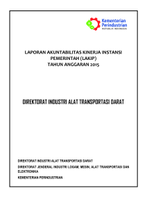 direktorat industri alat transportasi darat - ilmate