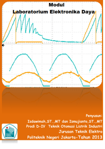 Modul Lab Elektronika Daya - TOLI PNJ (teknik otomasi listrik industri)