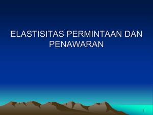 elastisitas permintaan dan penawaran